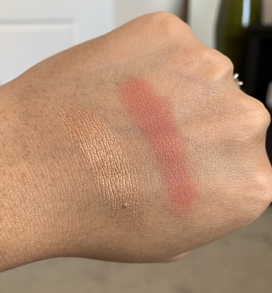 colourpop super shock highlight dr facilier, super shock blush yes she did, swatches on medium dark skin Top 3 Drugstore Blushes under $10