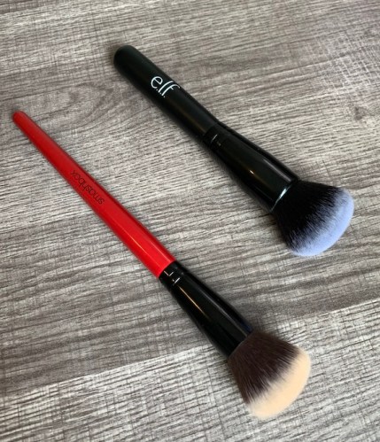elf ultimate blending brush vs smashbox blurring foundation brush, dupe, alternative