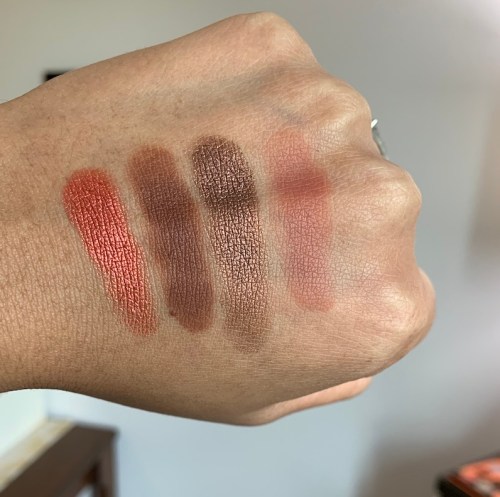 Juvia's place nubian 3 coral palette swatches medium dark skin