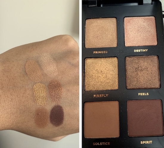 bareMinerals Gen Nude Latte Eyeshadow Palette Swatches medium dark skin