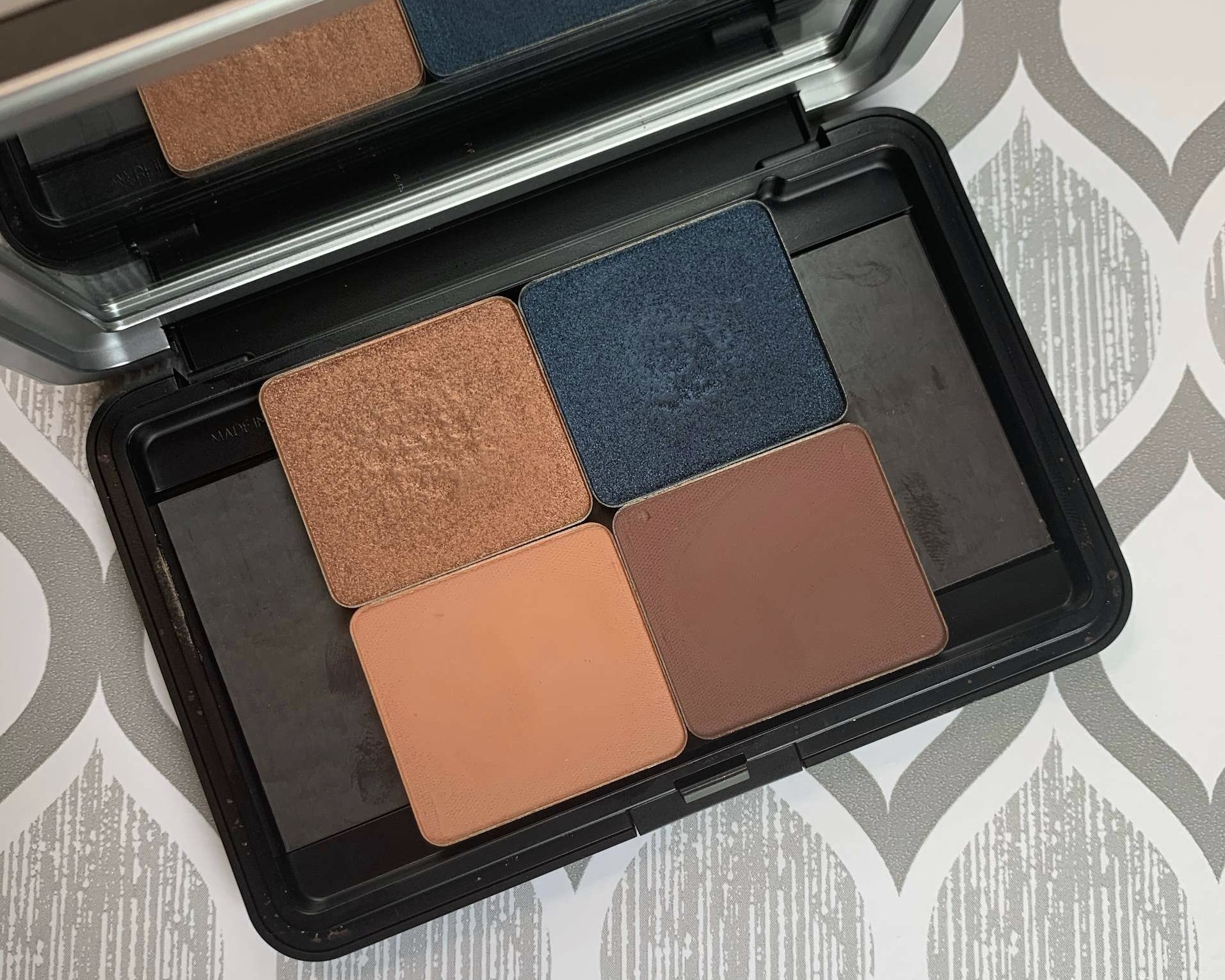 MUFE Artist Color Eye Shadows I702 ME224 M705 M608 Swatches on medium dark skin