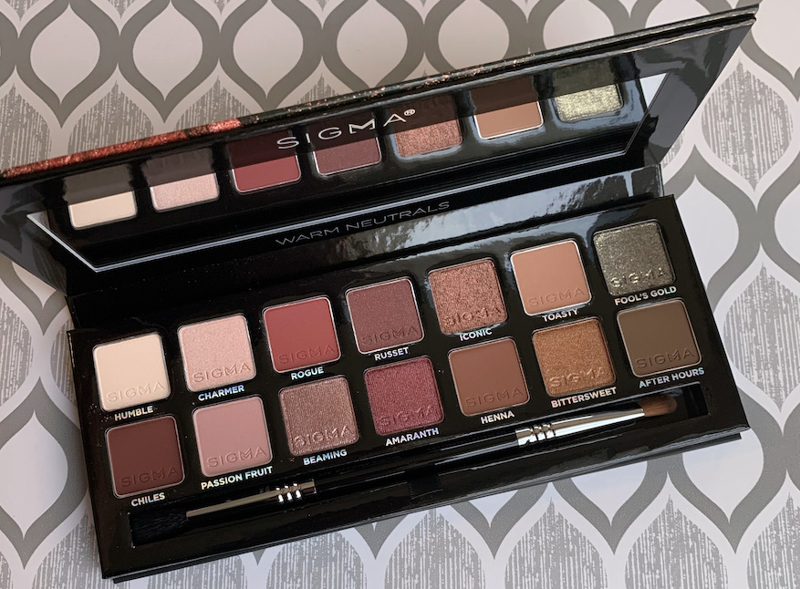 Sigma Warm Neutrals Eyeshadow Palette Swatches
