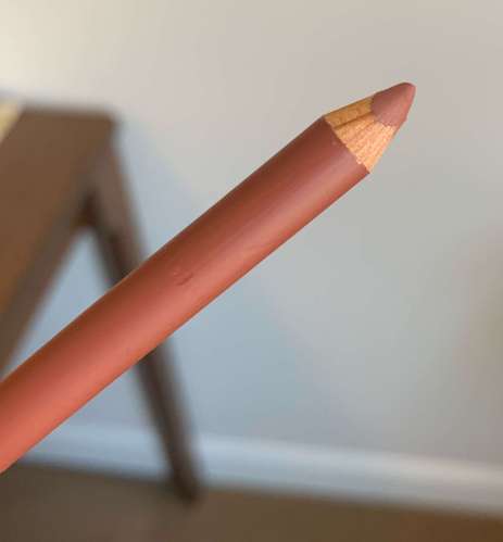 Laura Mercier Longwear Lip Liner hazelnut tea swatch on medium dark skin