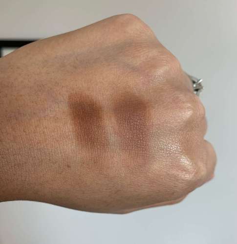 Coloured Raine Bronzer Cinna-Bae vs MAC x Aladdin Your Wish is My Command Swatch medium dark skin