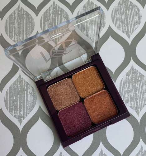 Makeup Geek Foiled Eyeshadow Swatches Grandstand, Legend, Mystical, Flame Thrower on medium dark skin