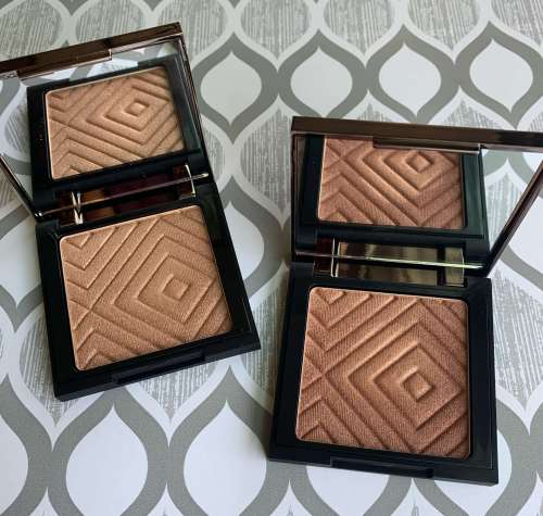 Makeup Geek Highlighters Sunlight and Firework Swatches medium dark skin