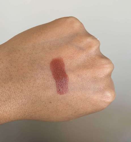 Shiseido Visionary Gel Lipstick 212 Woodblock swatch medium dark skin