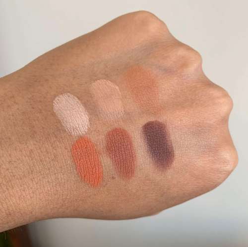 Urban Decay Naked Petite Heat Swatches medium dark skin