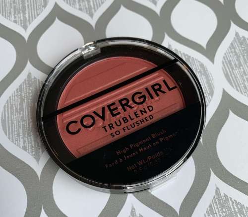 Covergirl Trublend So Flushed High Pigment Blush in 360 Sweet Seduction swatch on medium dark skin