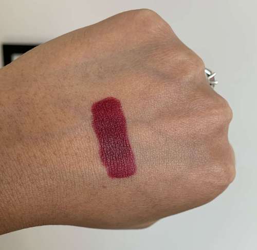 MAC Diva Matte Lipstick Swatch on Medium Dark Skin