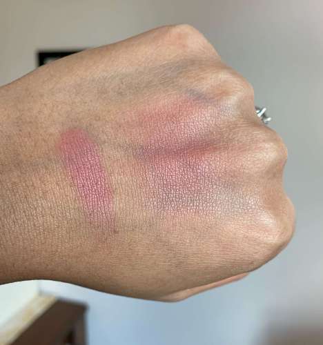 Pat McGrath Labs Divine Blush Divine Rose Swatch on Medium Dark Skin