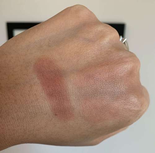 Giorgio Armani Melting Color Balm - 60 Warm Plum Swatch on Medium Dark Skin