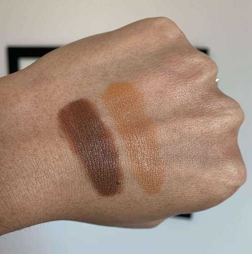 Clinique Even Better Clinical Serum Foundations CN127 Truffle and WN 100 Deep Honey Swatches Medium Deep Skin
