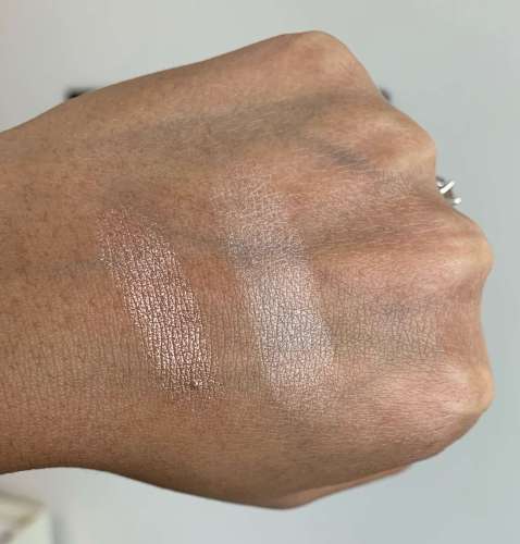 MAC Superb and MAC Lightscapade Swatches on Medium Dark Skin