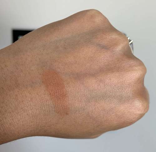 MAC Eyeshadow in What Clout! Swatch on Medium Dark Skin