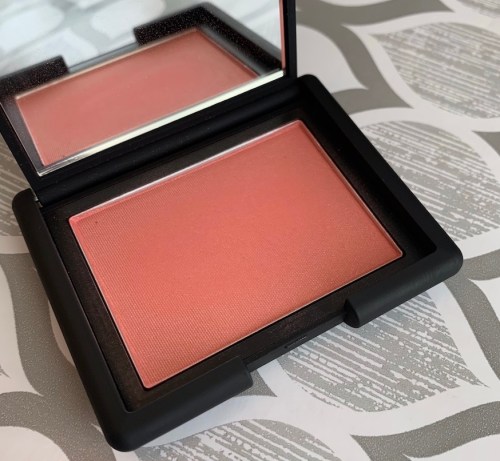 NARS Powder Blush Torrid Swatch on Medium Dark Skin