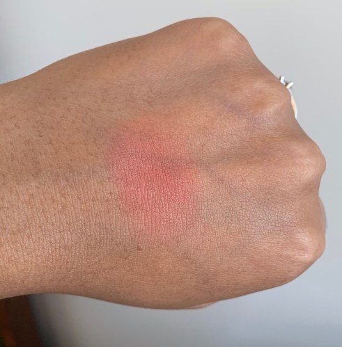 NARS Powder Blush Torrid Swatch on Medium Dark Skin