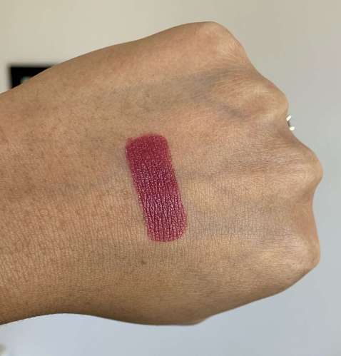 Urban Decay Vice Lipstick in Crisis Swatch on Medium Dark Skin