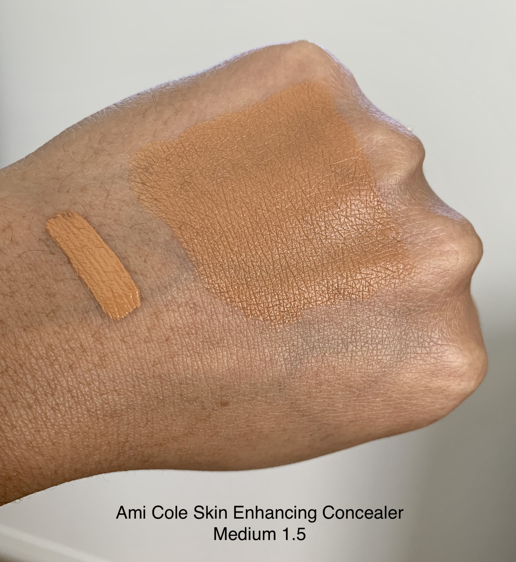 Ami Cole Skin Enhancing Concealer Medium 1.5 Swatch Medium Dark Skin