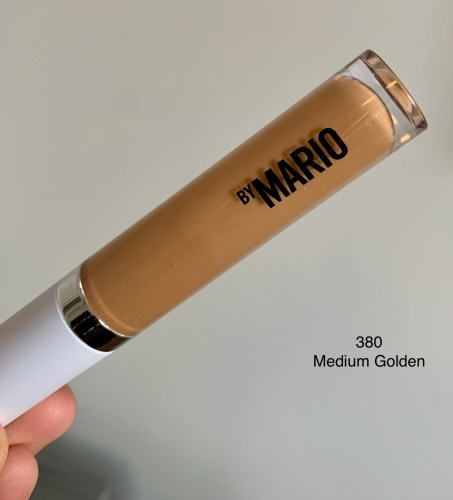 Makeup By Mario SurrealSkin Awakening Concealer 380 Medium Golden Swatch on Medium Dark Skin