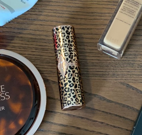 Charlotte Tilbury Glowing Jen Lipstick Swatch Medium Dark Skin