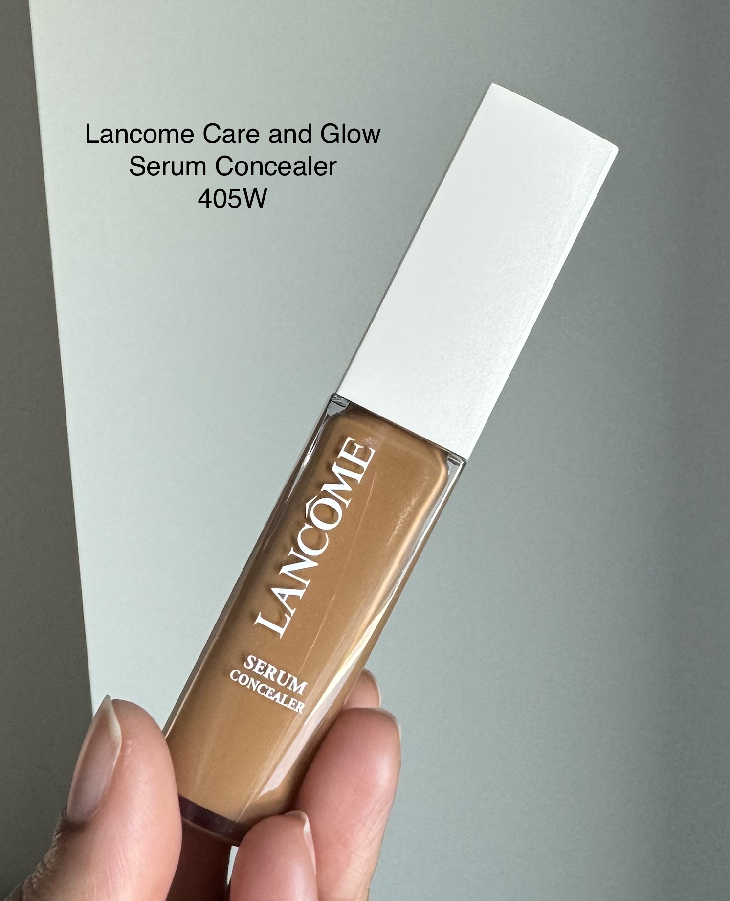 Lancome Care and Glow Serum Concealer 405W Swatch