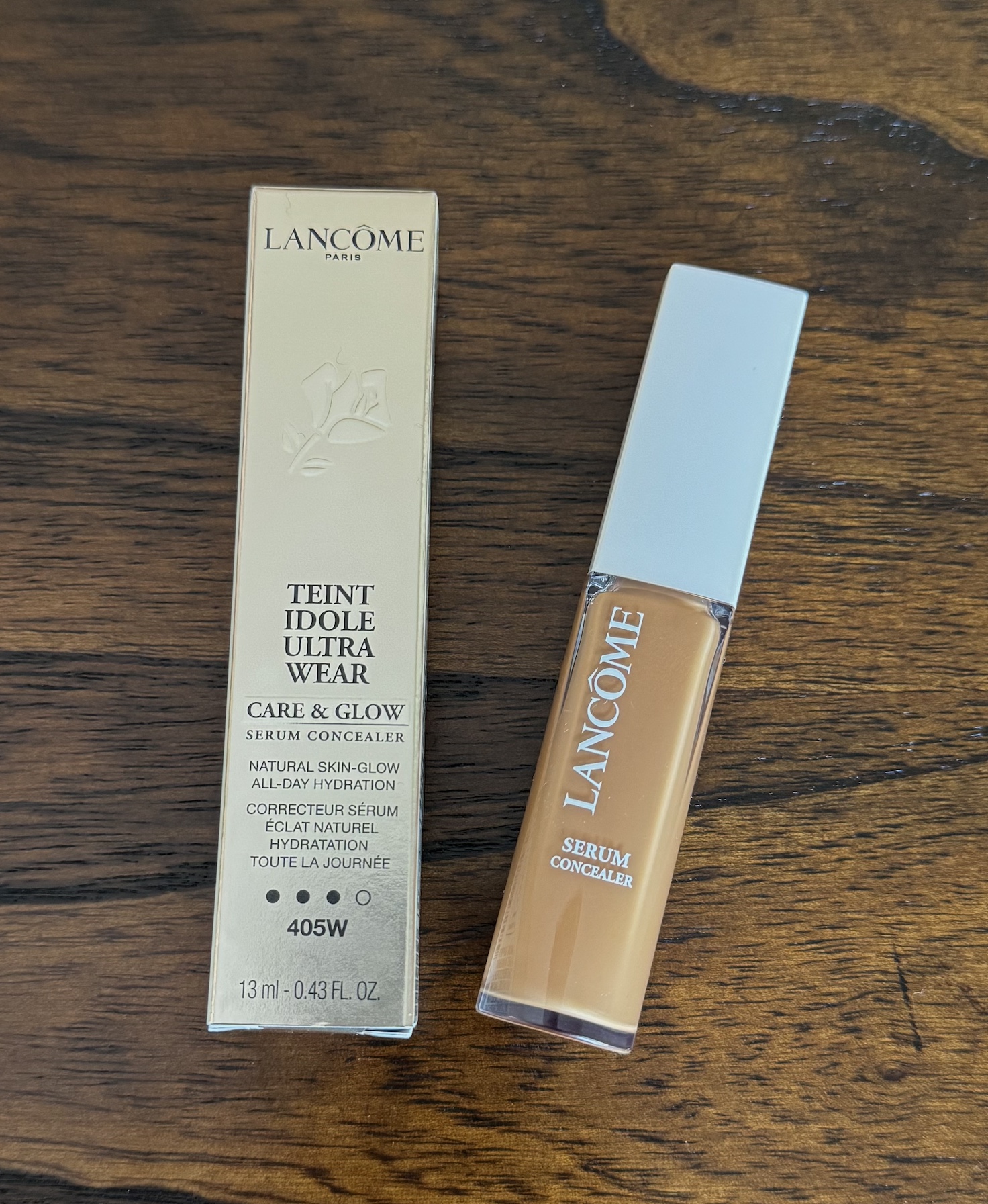Lancome Care and Glow Serum Concealer 405W Swatch