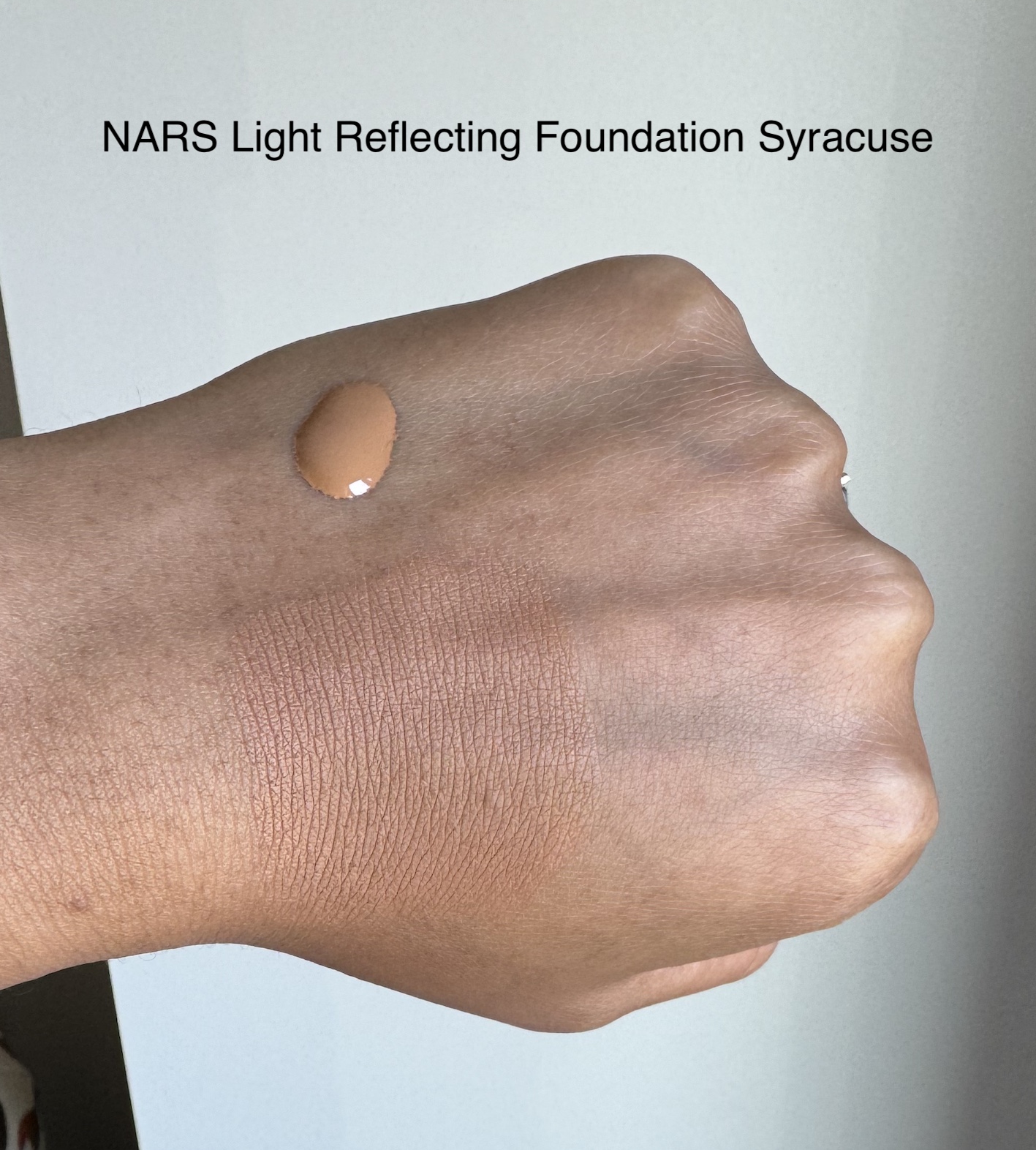 NARS Light Reflecting Advanced Skincare Foundation Syracuse Swatch