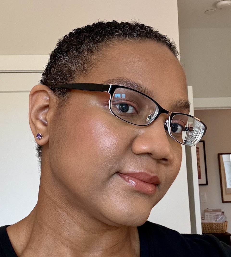 Revlon Powder Blush Mauvelous 003 Swatch Medium Dark Skin Smashbox Always On Foundation M20W/T10W mixed