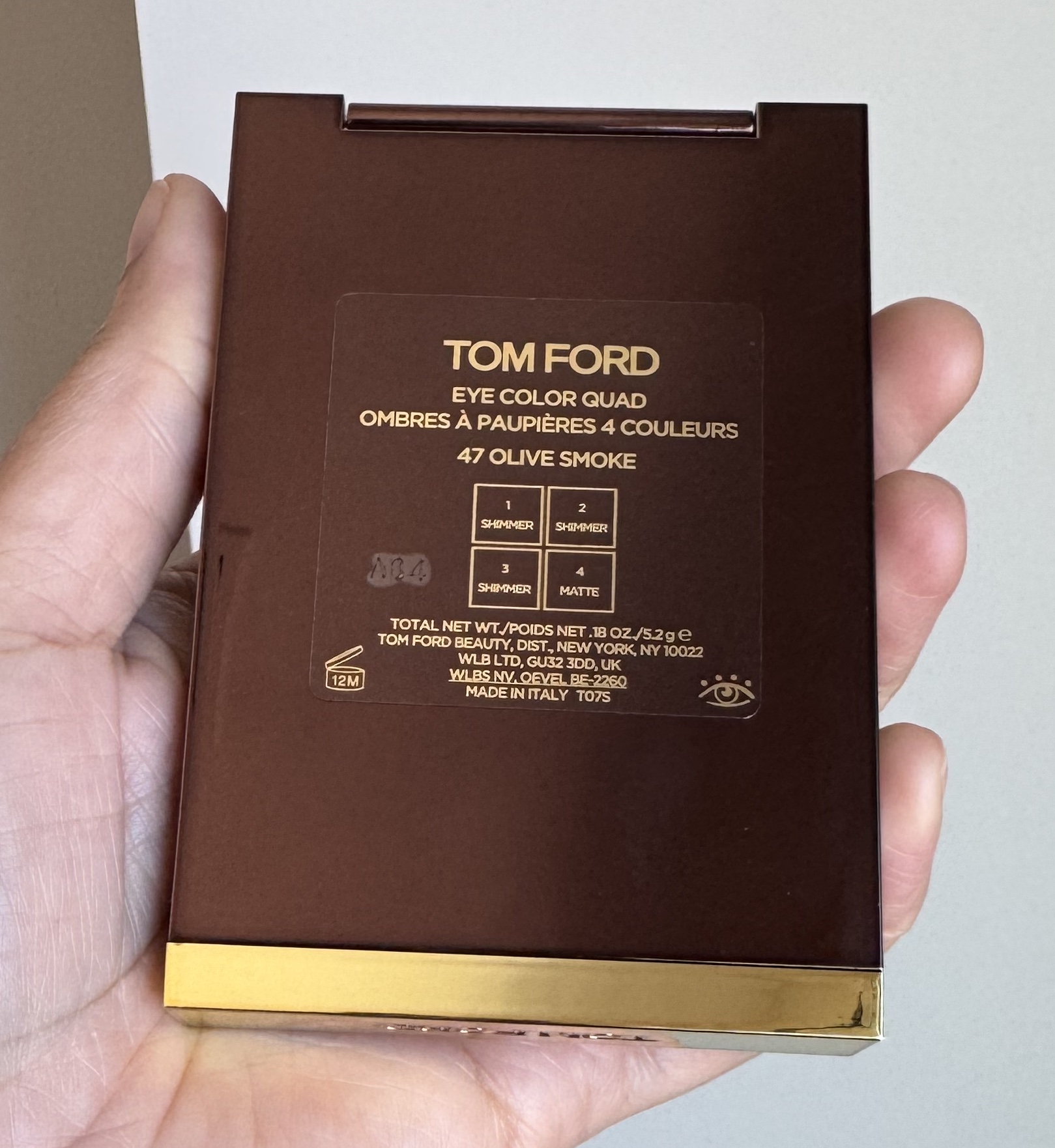 Tom Ford Eye Color Quad 47 Olive Smoke Swatches Medium Dark Skin