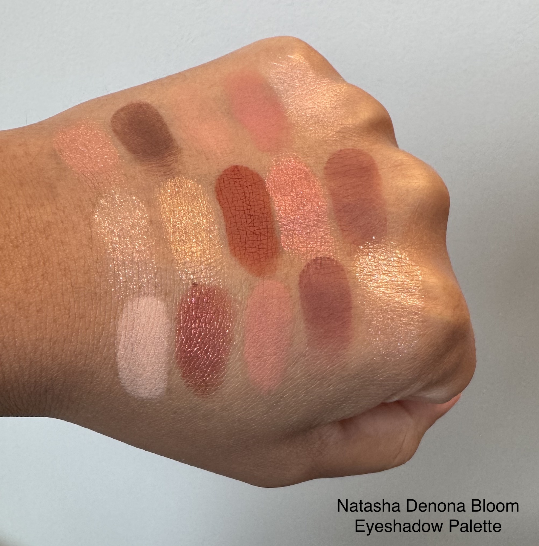 Natasha Denona Bloom Eyeshadow Palette Swatches Medium Dark Skin