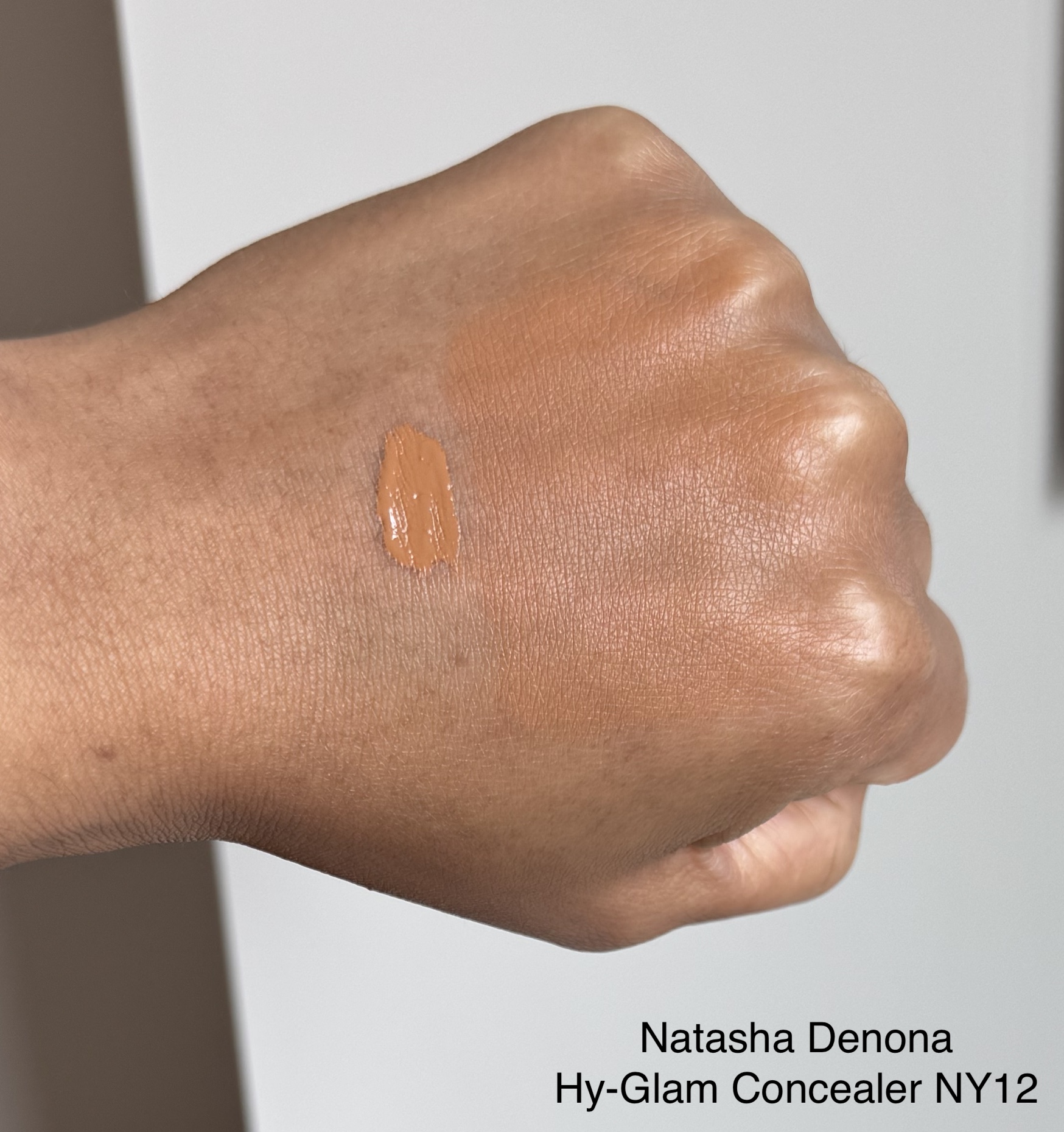 Natasha Denona Hy-Glam Concealer NY12 Swatch Medium Dark Skin