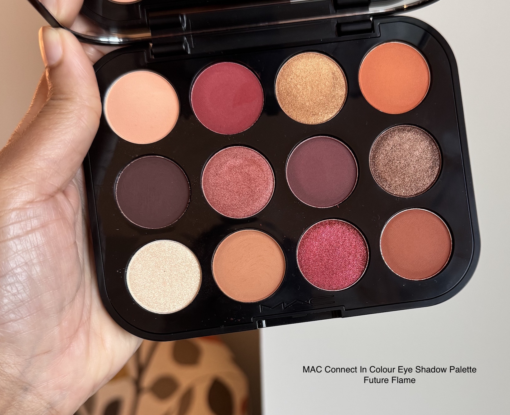 MAC Connect In Colour Eye Shadow Palette Future Flame Swatches Medium Dark Skin