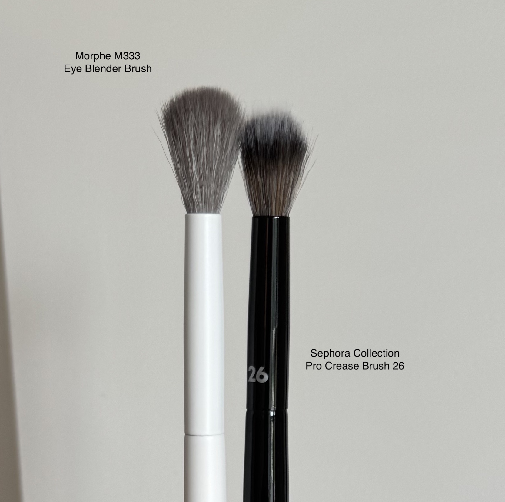 Morphe M333 Large Rounded Blender Eyeshadow Brush Review and Comparison to Sephora Pro Crease 26 Brush