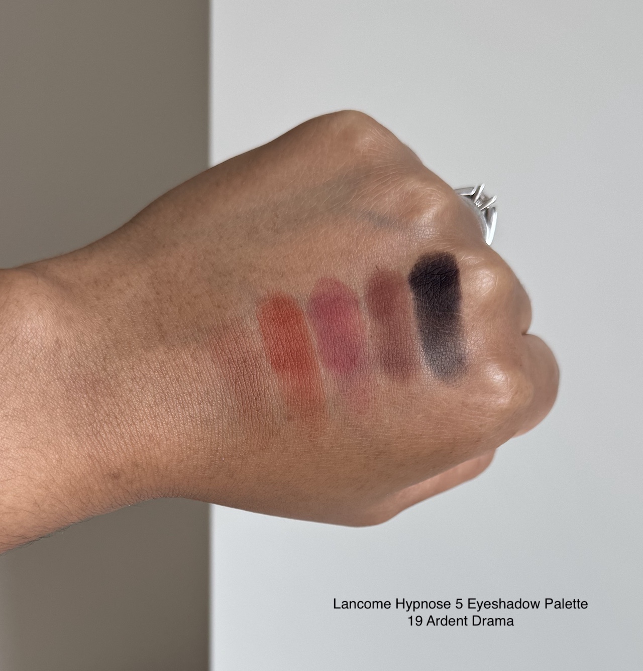 Lancome Hypnose 5 Eyeshadow Palette 19 Ardent Swatches Medium Dark Skin