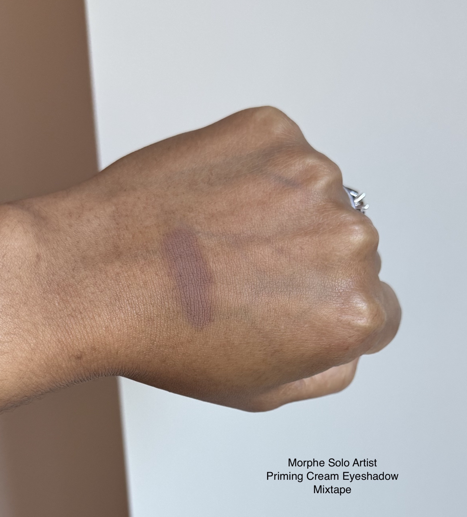 Morphe Solo Artist Priming Cream Eyeshadow Mixtape Swatches Medium Dark Skin