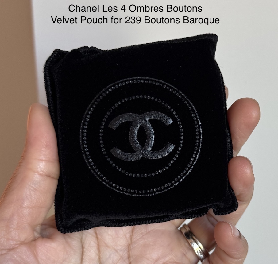 Chanel Les 4 Ombres Boutons 239 Boutons Baroque Limited Edition Velvet Pouch