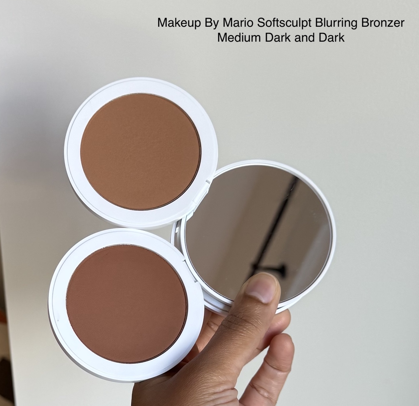 Makeup By Mario Softsculpt Blurring Bronzer Medium Dark and Dark Swatches and Review