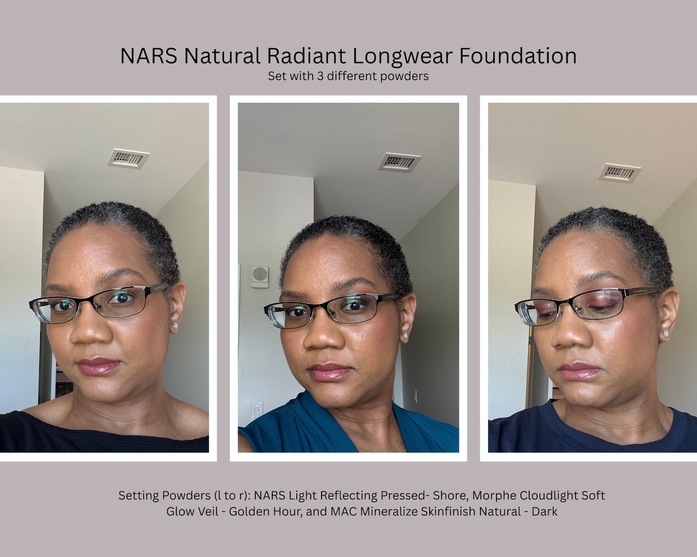 Morphe Cloudlight Soft Glow Veil Powder Golden Hour Review, Swatch, and comparisons on Medium Dark Skin