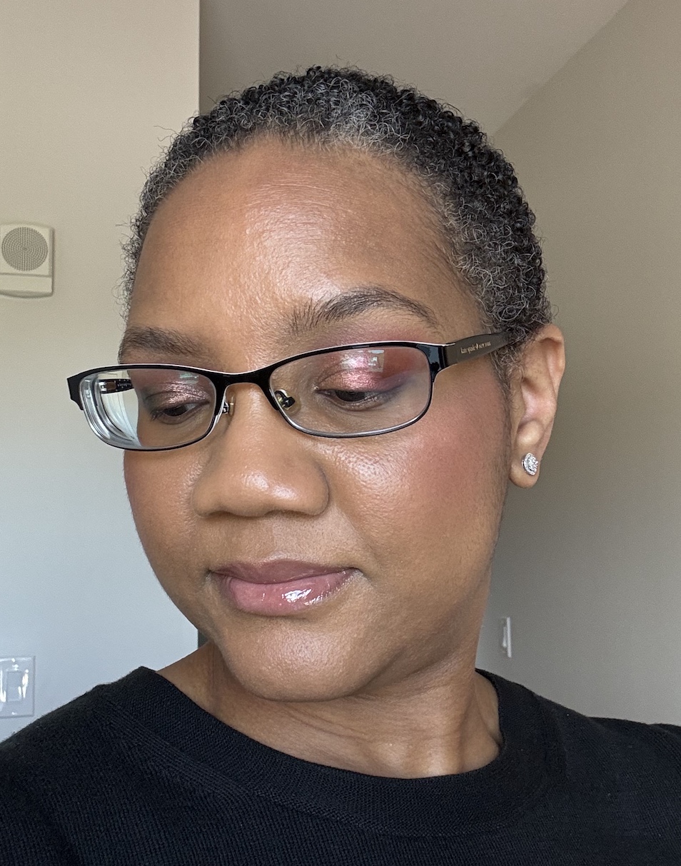 Wearing Natasha Denona Bloom Eyeshadow Palette Medium Dark Skin