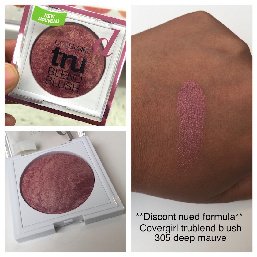 Covergirl Trublend Blush 305 Deep Mauve Swatch Discontinued Formula