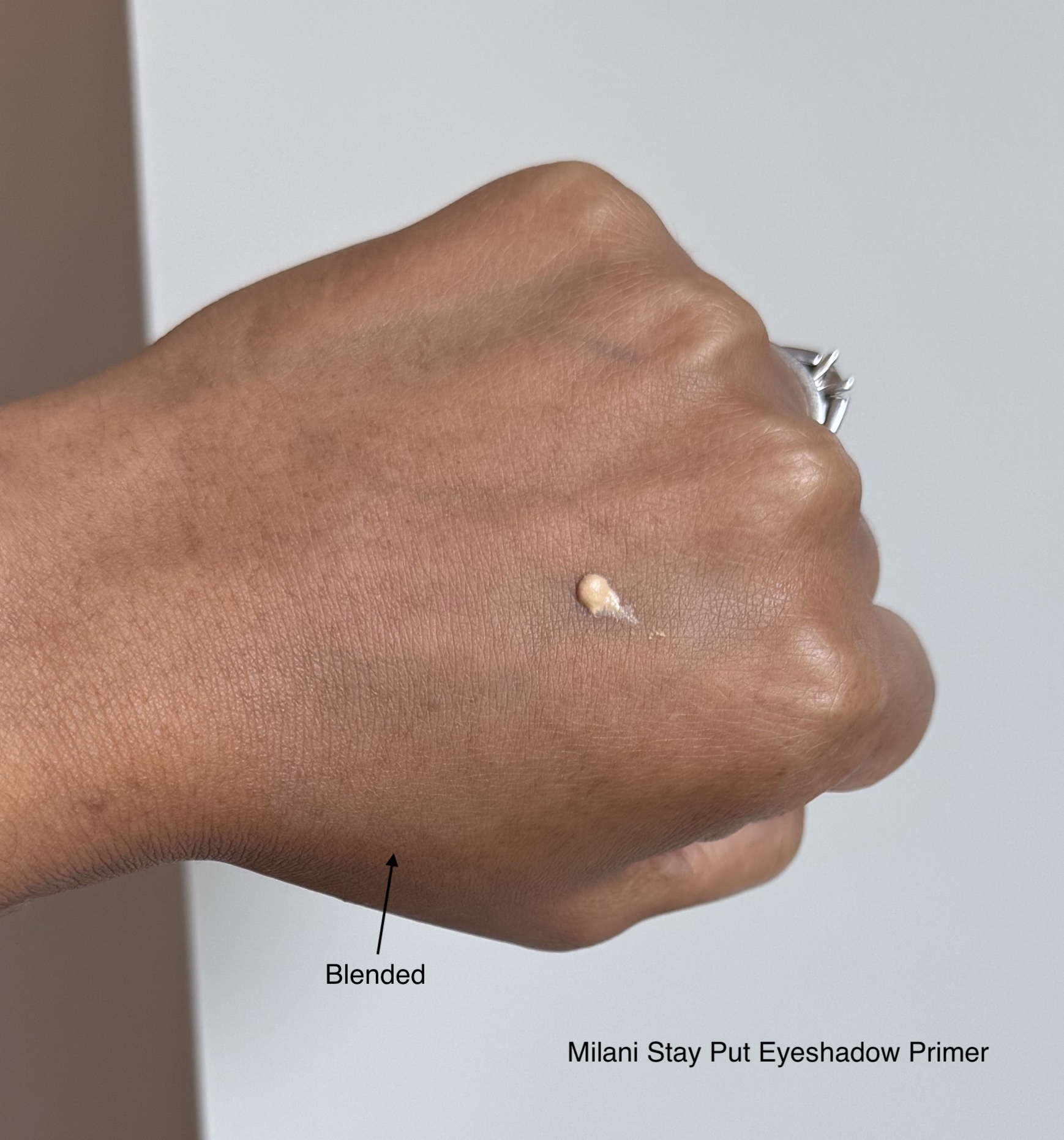 Milani Stay Put Eyeshadow Primer Review Swatch