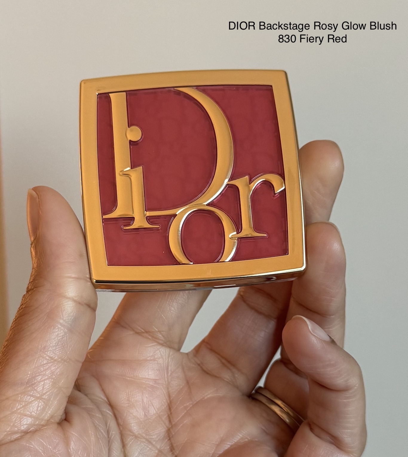 DIOR Backstage Rosy Glow Blush 830 Fiery Red Review and Swatches
