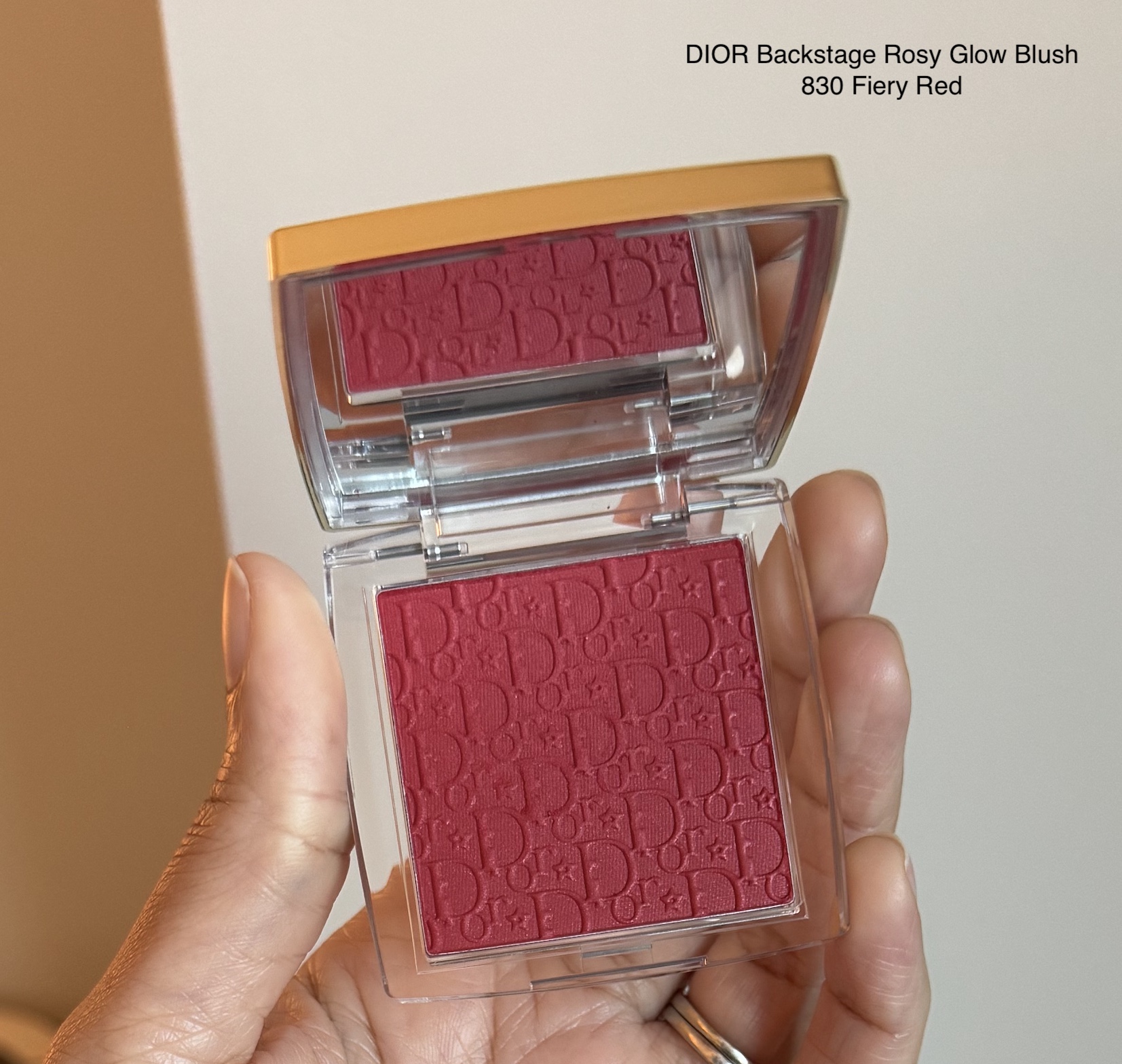 DIOR Backstage Rosy Glow Blush 830 Fiery Red Review and Swatches