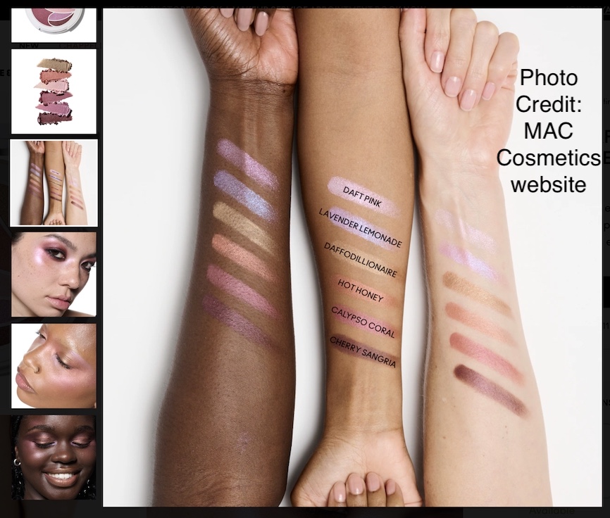 MAC Metamorphosis Face and Eye Palette shades Same formula as Shadeshift Chrome Eyeshadow