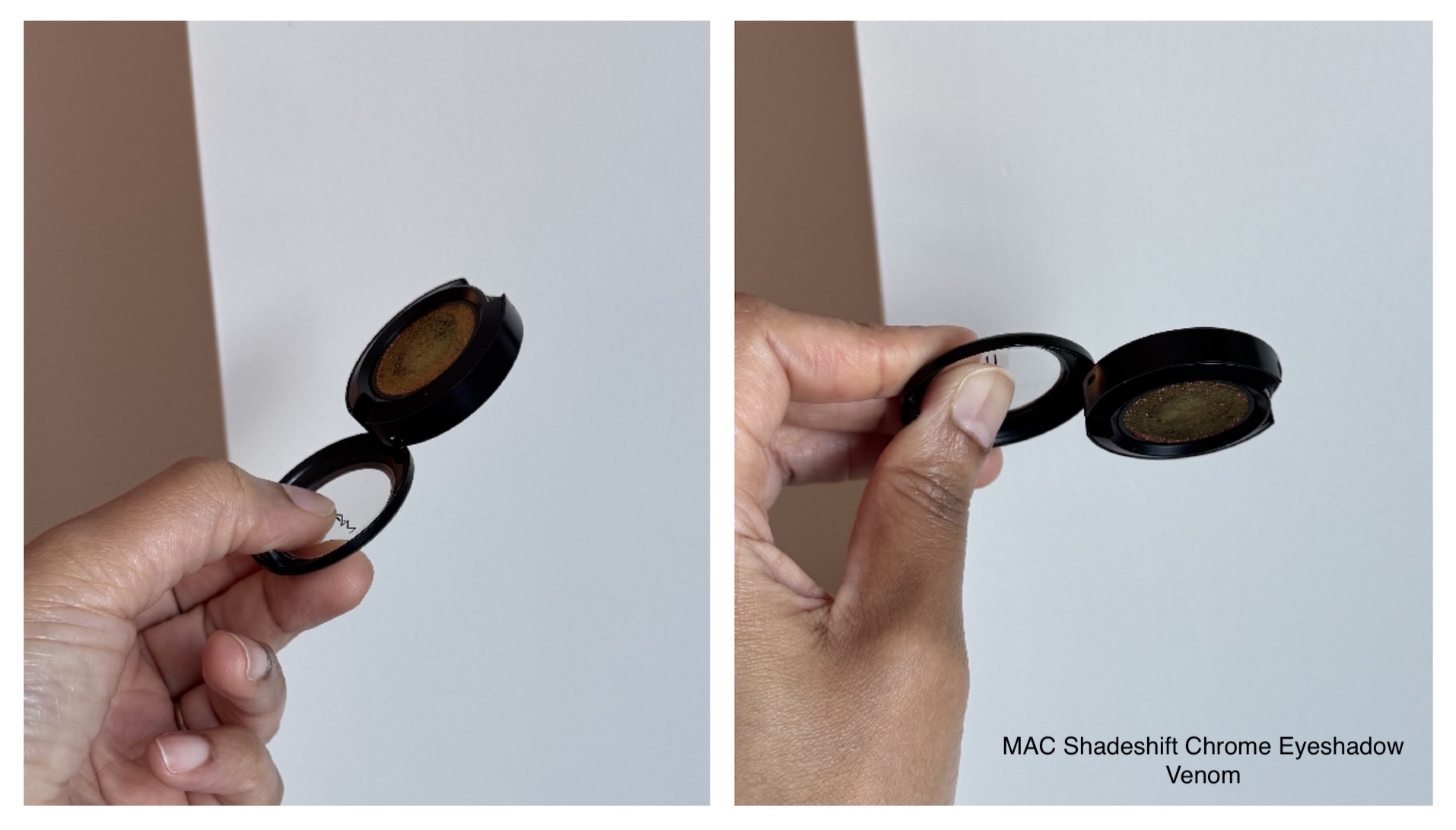 MAC Shadeshift Chrome Eyeshadow Venom Review and Swatches