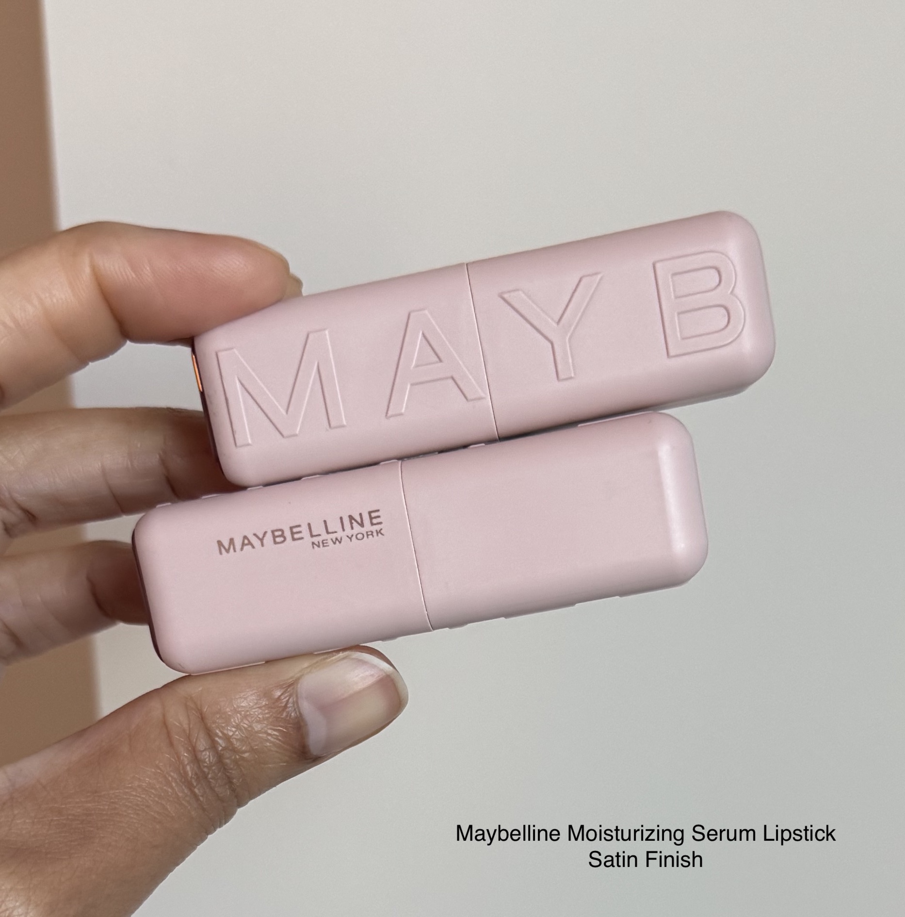 Maybelline Moisturizing Serum Satin Lipstick 103 Make It Work and 104 Maybe It's Intense Review