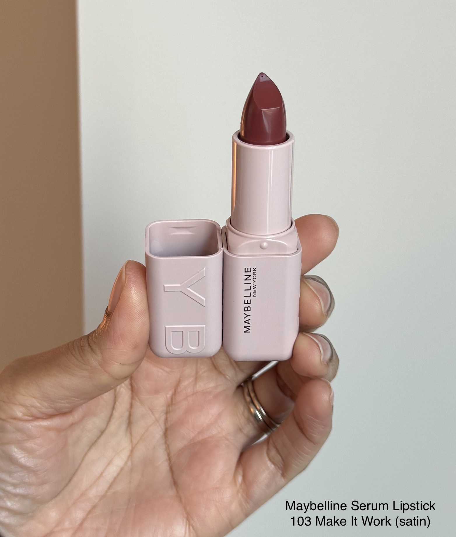 Maybelline Moisturizing Serum Satin Lipstick 103 Make It Work Review