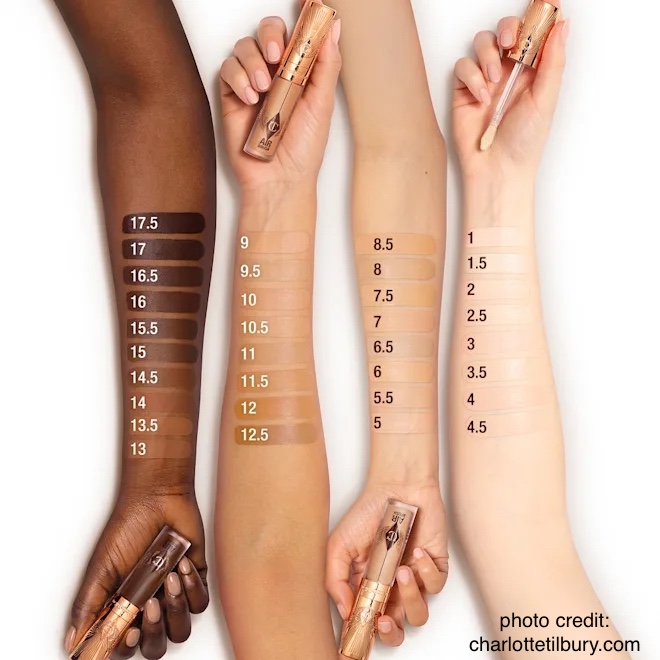 Charlotte Tilbury Airbrush Flawless Blur Concealer Swatches Review