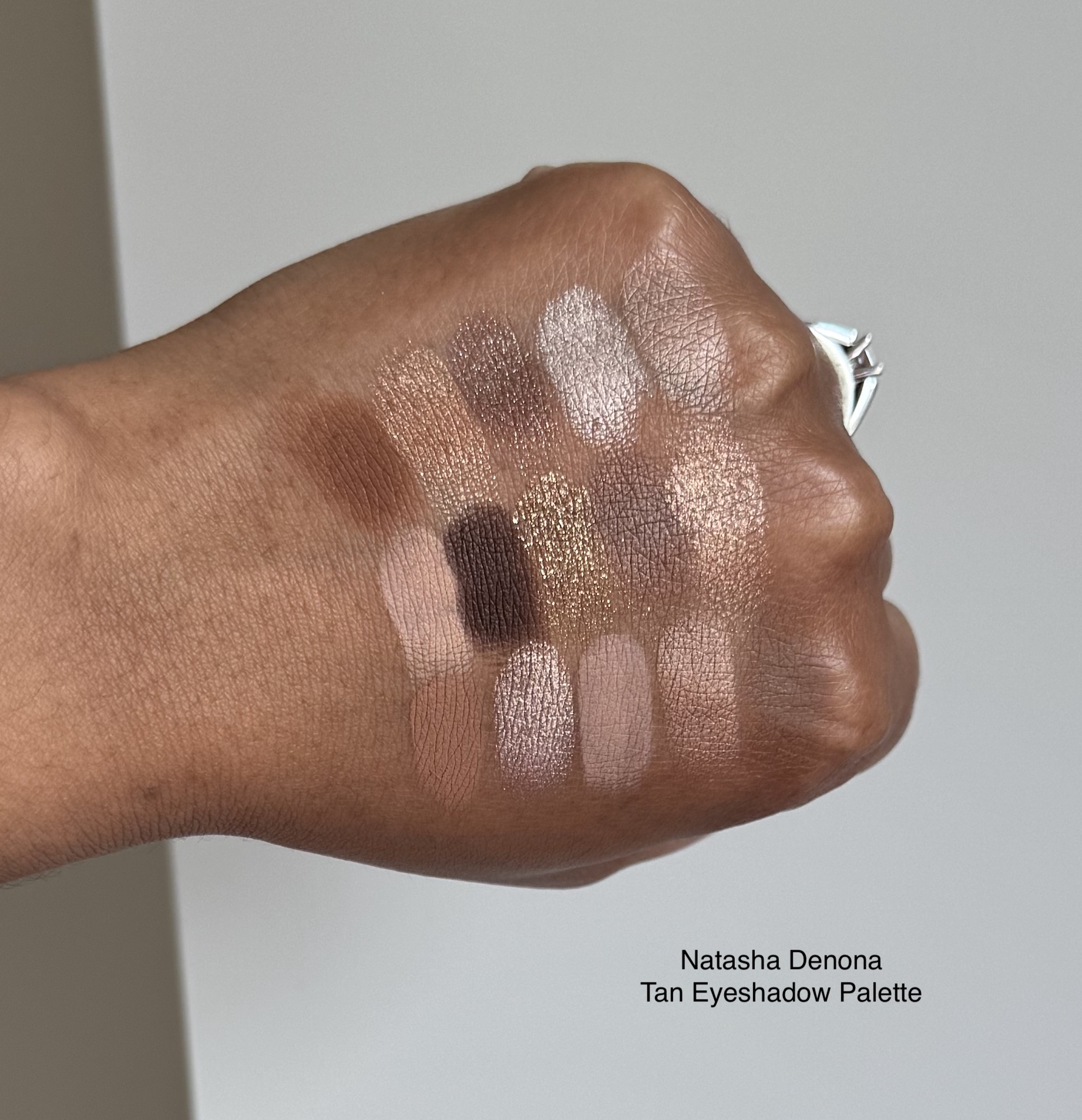 Natasha Denona Tan Eyeshadow Palette Swatches Medium Dark Skin